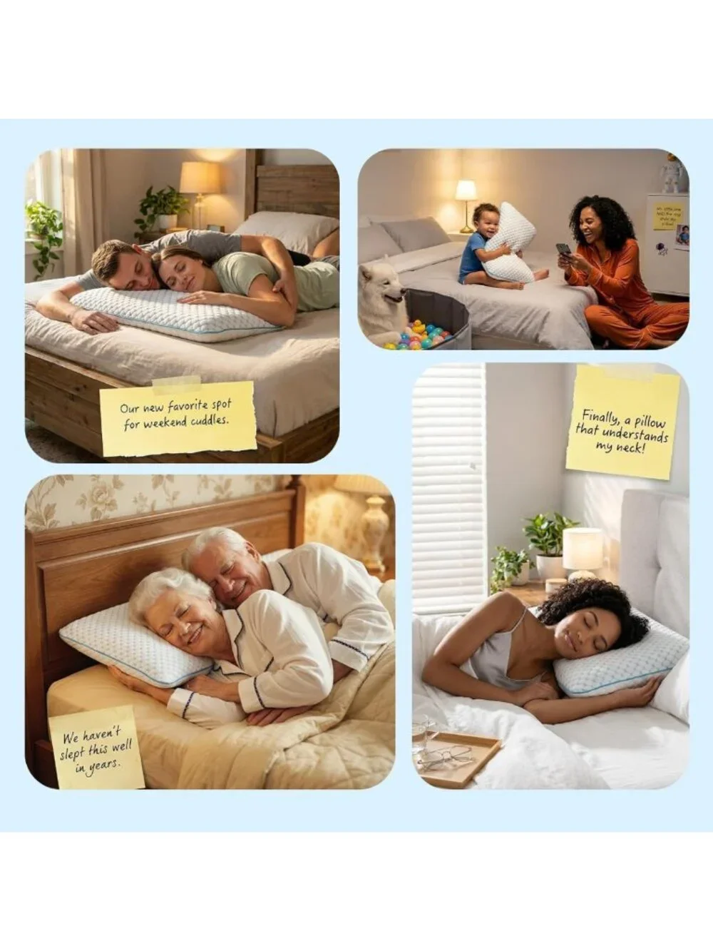 Ultra Thin Cooling Gel Pillow for Stomach & Back Sleepers, Neck Pain Relief